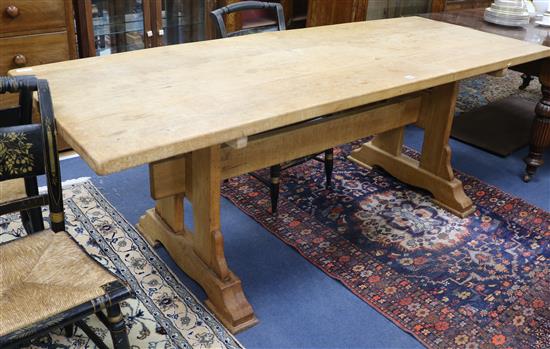 A refectory table W.220cm